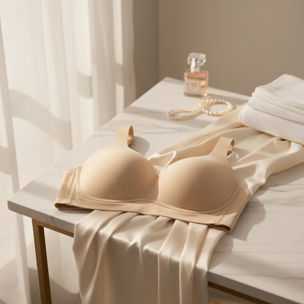 Seamless Wireless Bra in Elegant Setting